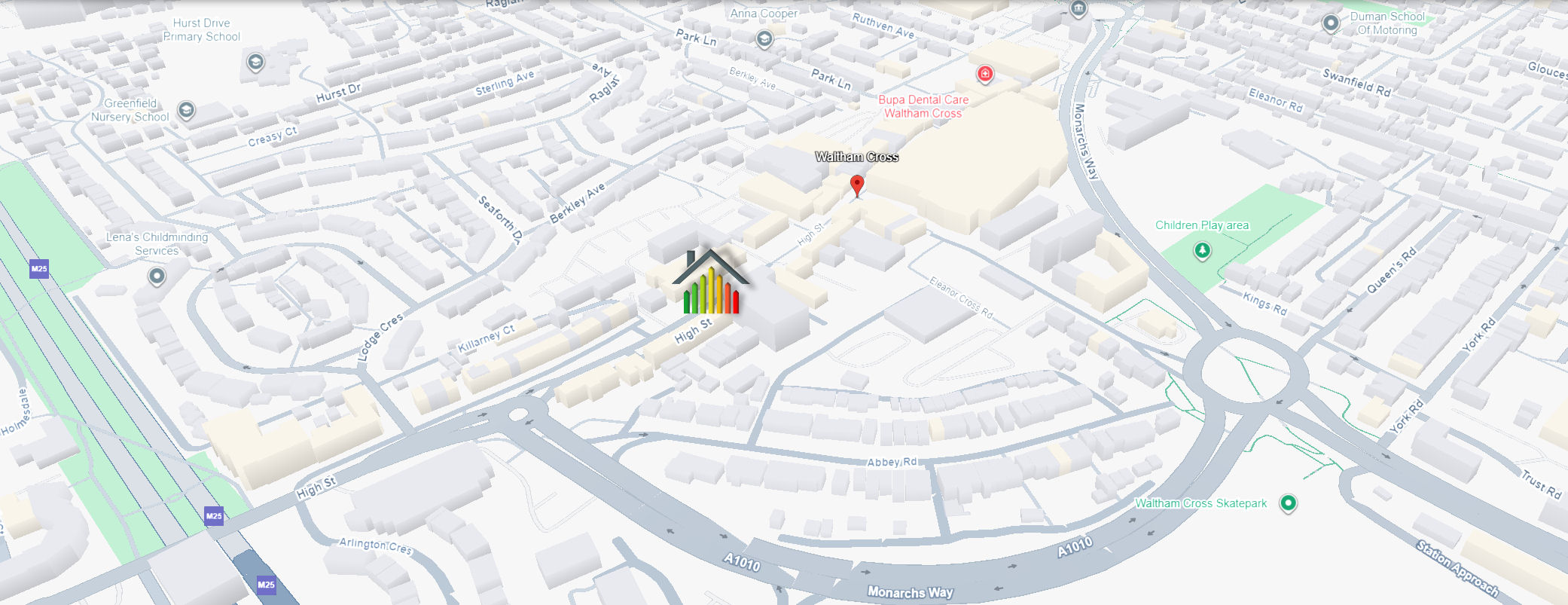 waltham cross map logo